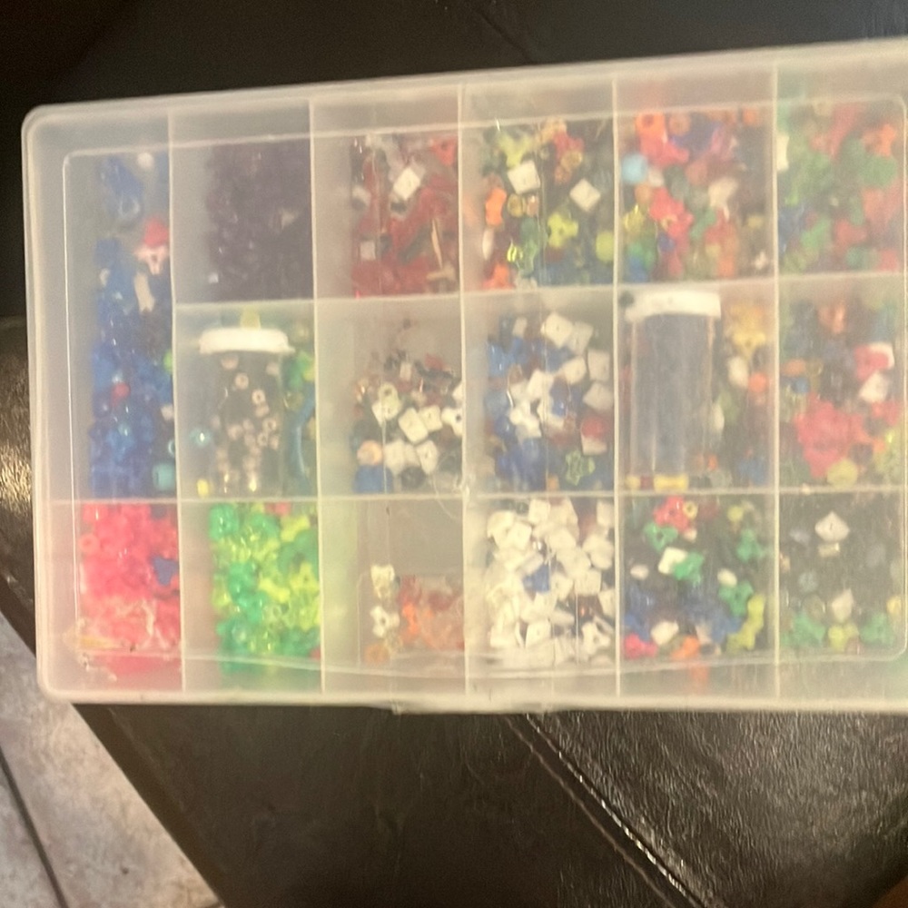 2 bins of beads